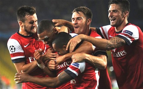 Arsenal beat Fenerbahce 3-0 in Champions League