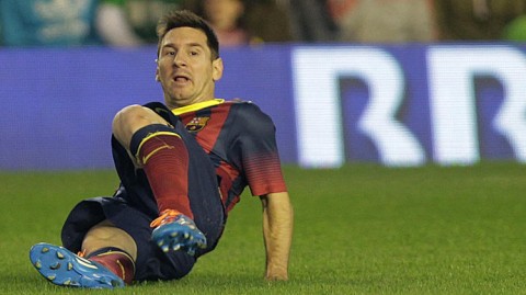 Messi out for six to eight weeks with leg injury