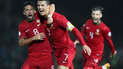 Ronaldo scores hat-trick; Portugal in World Cup 2014