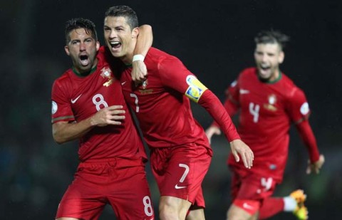 Ronaldo scores hat-trick; Portugal in World Cup 2014