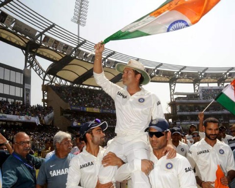 India pays tribute to Sachin with a resounding win