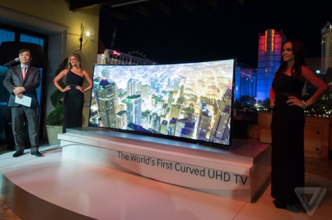 Samsung unveils 105-inch curved Ultra HD TV