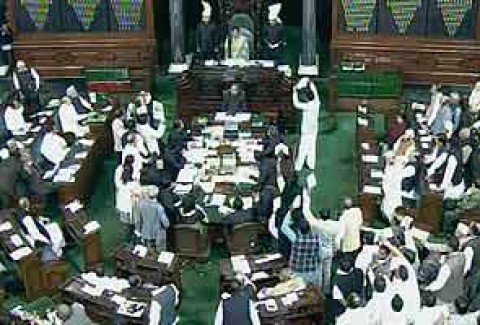 Lok Sabha adjourned over Telangana