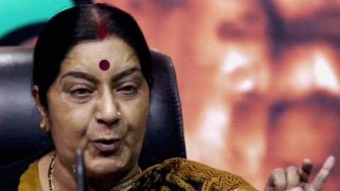 Sushma Swaraj meets President over Lokpal selection panel issue