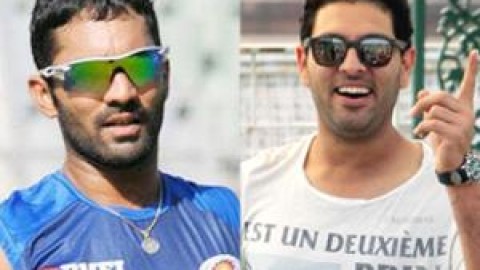 Yuvi gets the highest bidding; Dinesh Karthik comes as the surprise package