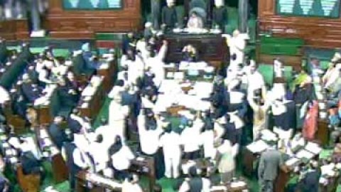 Unprecedented security in Parliament ahead of tabling Telengana Bill