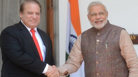 Narendra Modi meets Nawaz Sharif