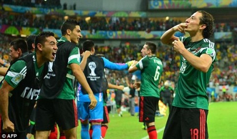 Mexico joins Brazil in the knockouts from Group A