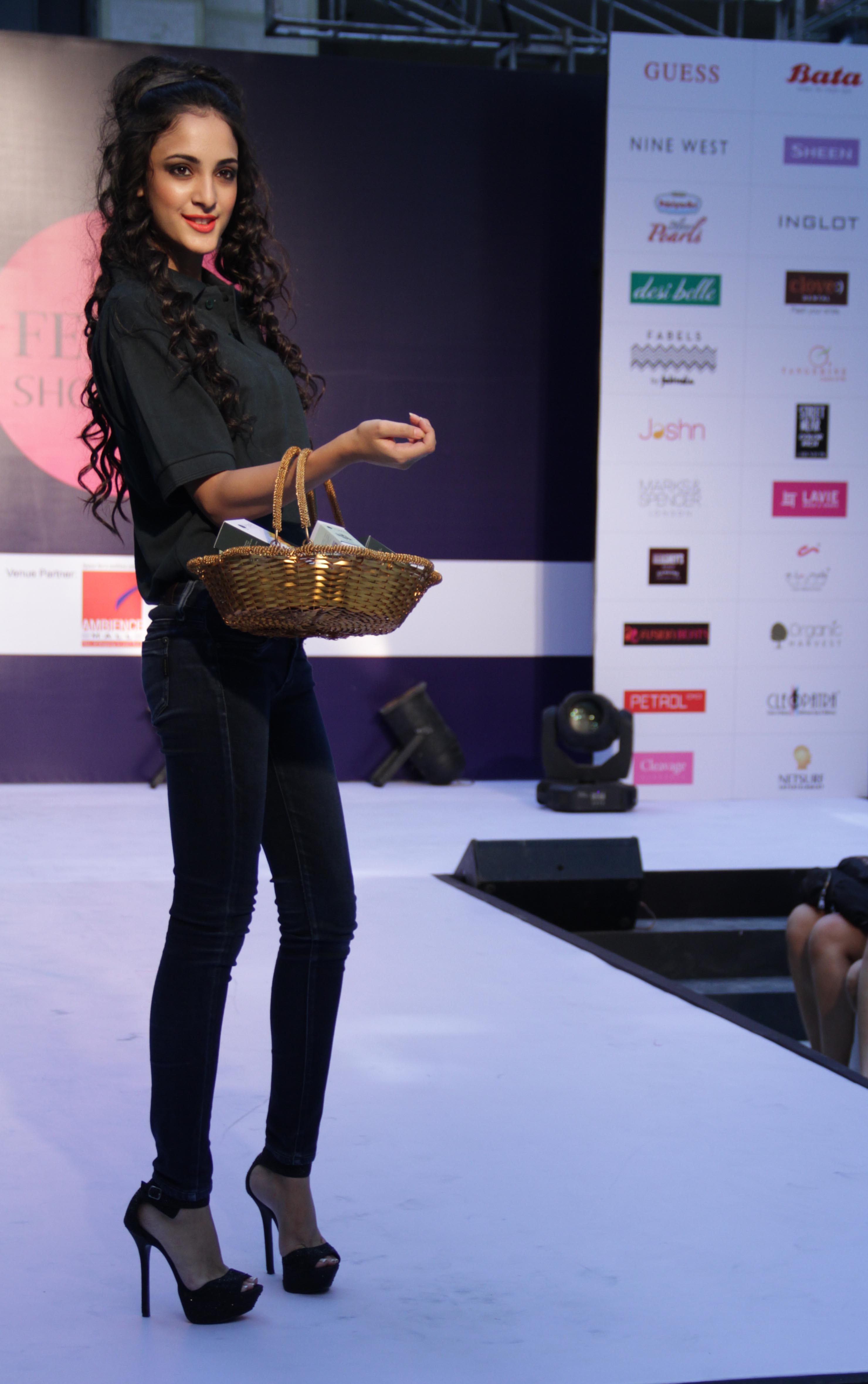 Models walking the ramp at the 'Femina Festive Showcase 2014' Gurgaon Summer Fashion Show.8