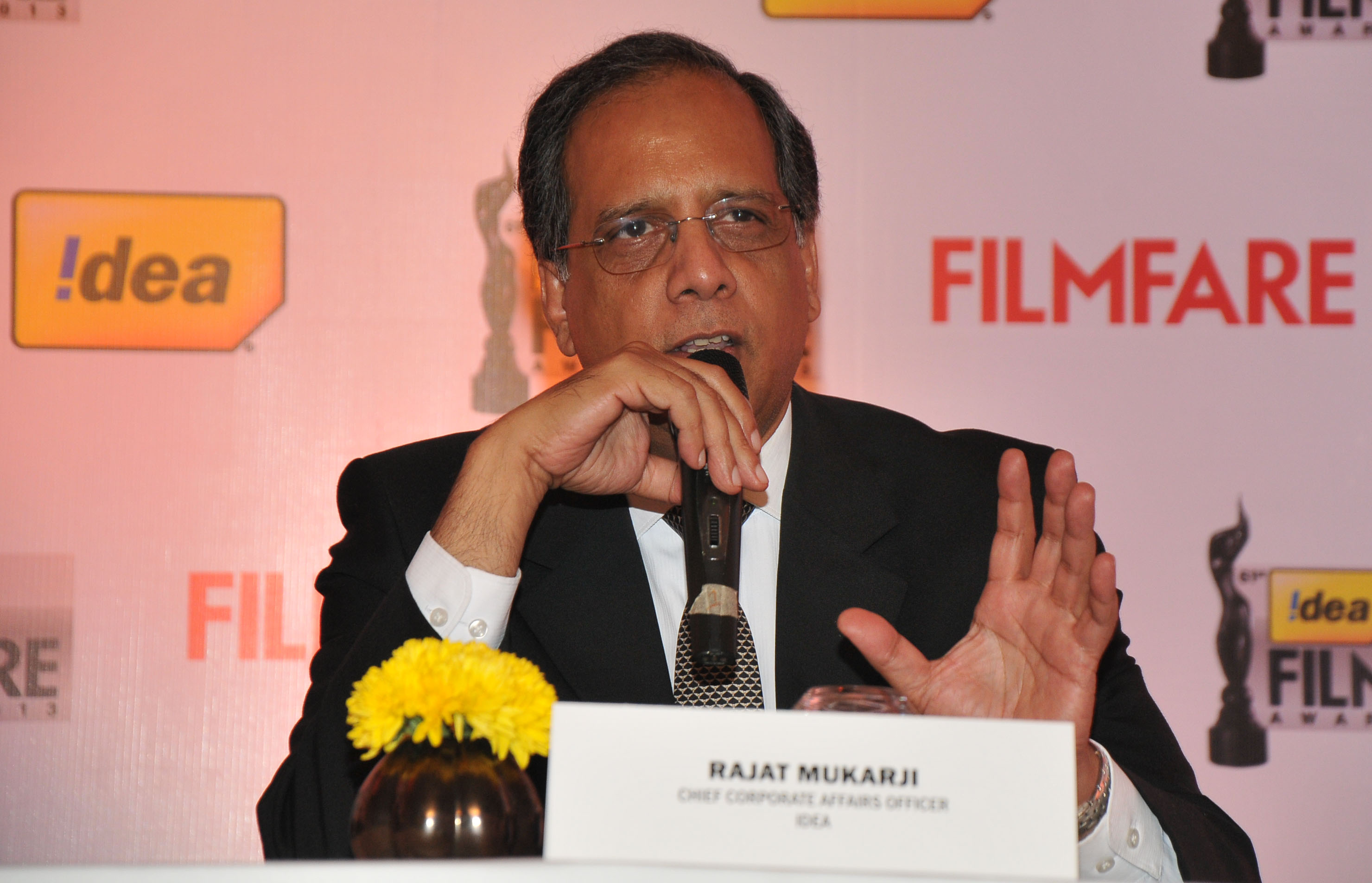 Mr. Rajat Mukarji (CCAO, Idea Cellular) at the '61st Idea Filmfare Awards 2013' Press Conference at Park Hyatt Hotel, Chennai.1