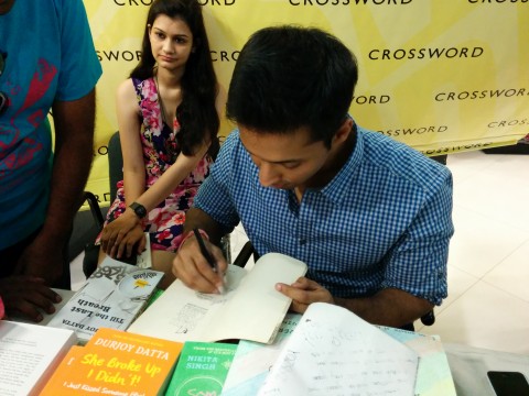 Best-selling author Durjoy Datta’s day-out in Ahmedabad