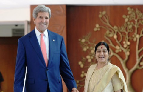 Sushma tells Kerry US snooping on India is not acceptable