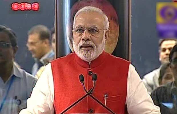 Narendra Modi at ISRO