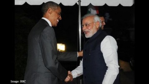 Modi meets Obama at White House
