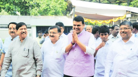 BJP govt wins vote of trust while opposition stages protest