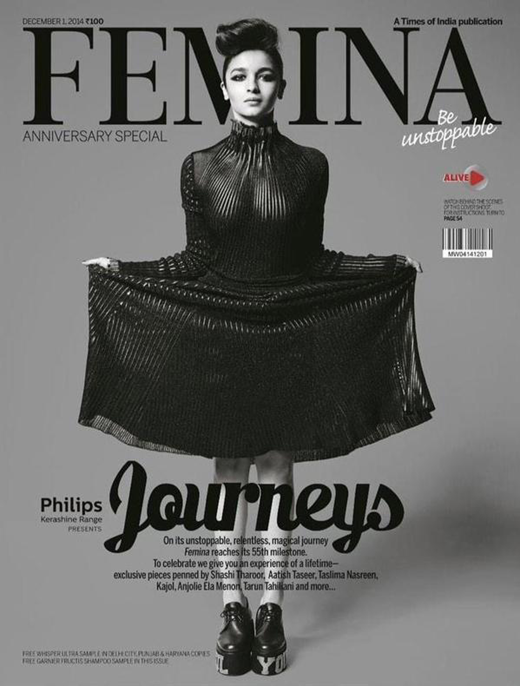 Cover of Alia Bhatt's latest  'Femina Mag's 55th Anniversary issue'