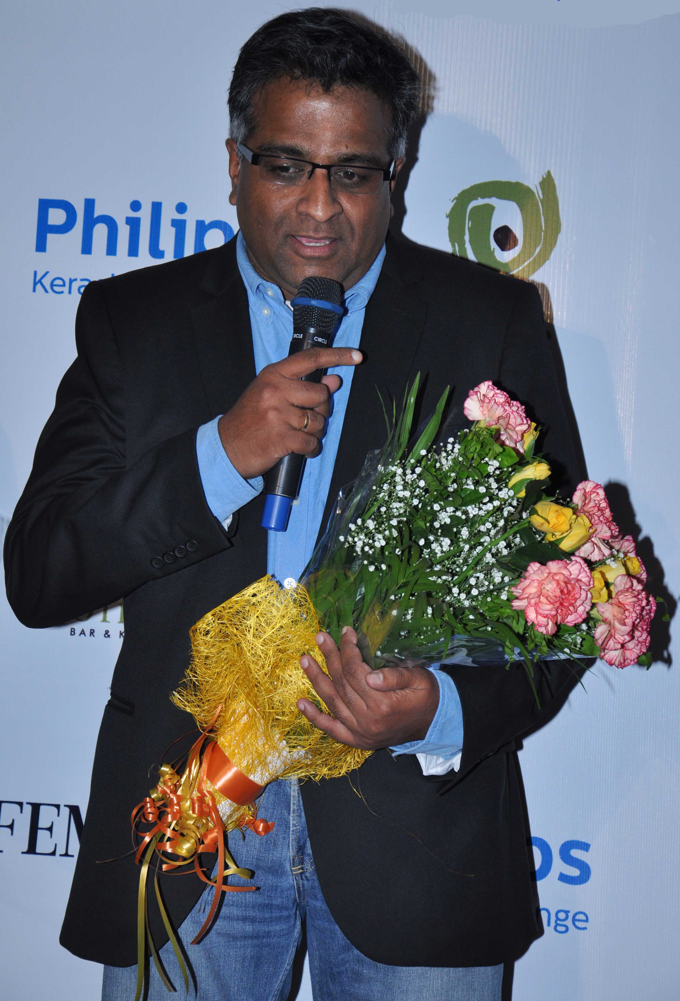 Mr. A D A Ratnam (President, Consumer Lifestyle, Philips India) at the cover launch of Feminaas 55th Anniversary issue at Guppy by Olive.