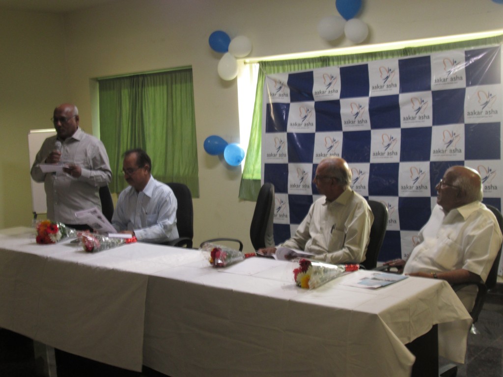 Mr. C. Anjaneya Reddy, Chairman, N.Swain Memorial Trust speaking on the ocassion