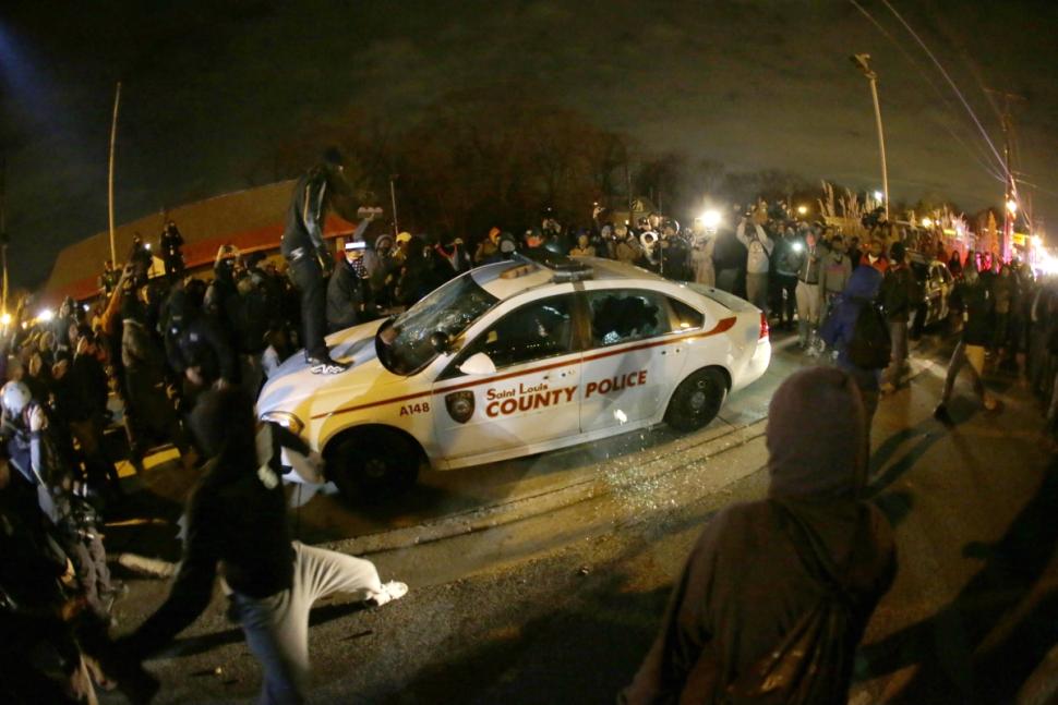 Ferguson witnessed violence