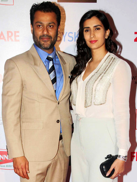 Abhishek Kapoor with wife at '61st Britannia Filmfare Awards 2015' Pre-Awards Party at JW Marriott Mumbai Sahar