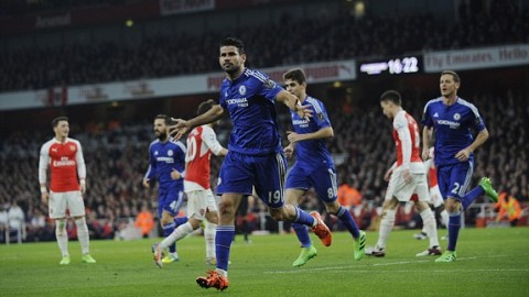 Diego Costa on the scoresheet against Arsenal… once again.