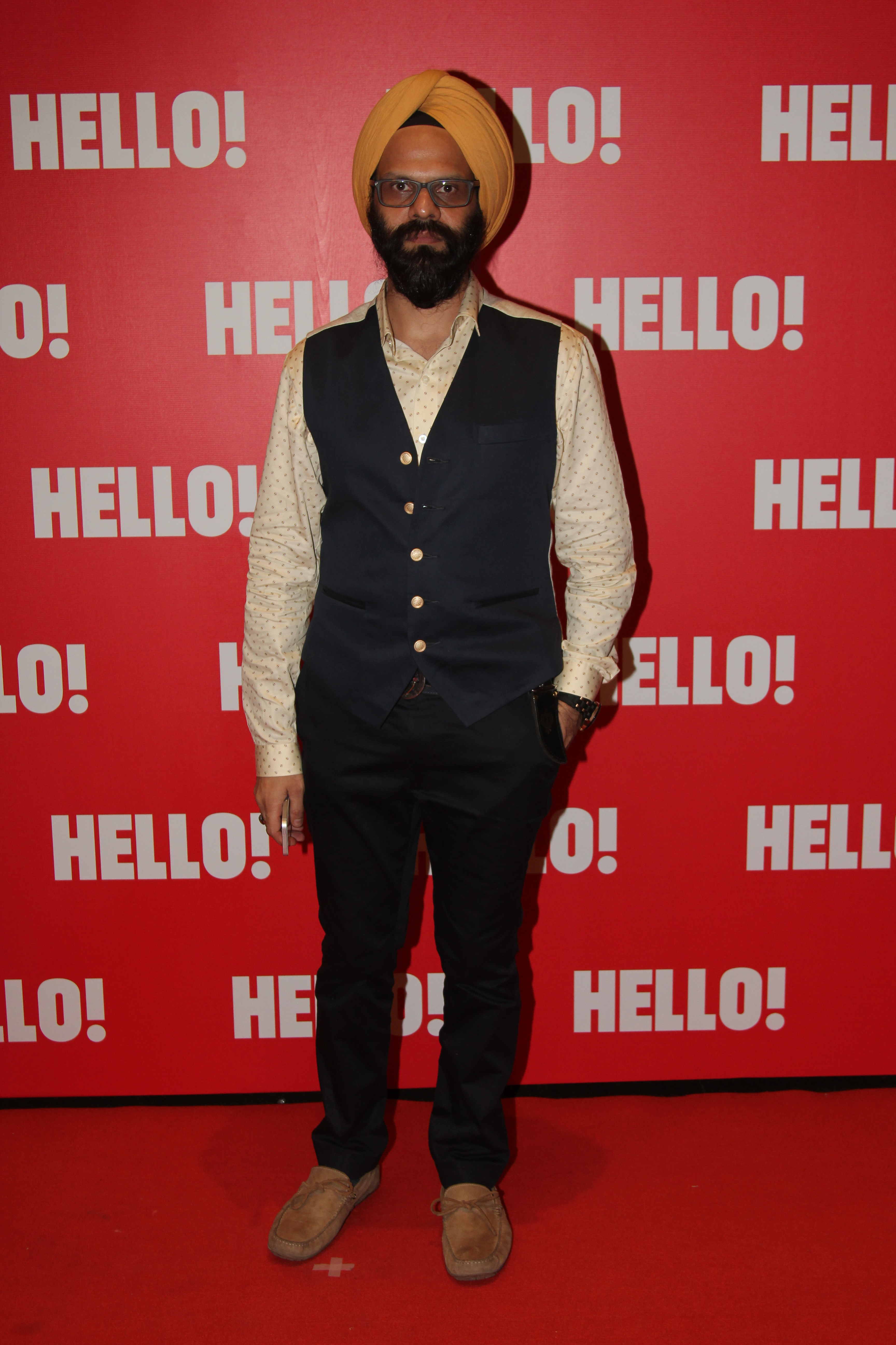 Fashion Designer DS at the unveiling of Hello! Magazine's first limited edition coffee table book 'Iconic Jewels of India'