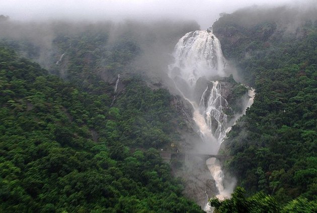 waterfalls during monsoon