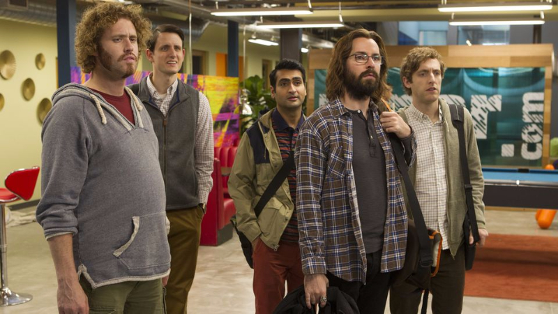The main cast of Silicon Valley