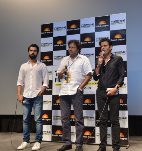 Manoj Bajpayee and Rajkummar Rao attend the 7th Jagran Film Festival in Delhi