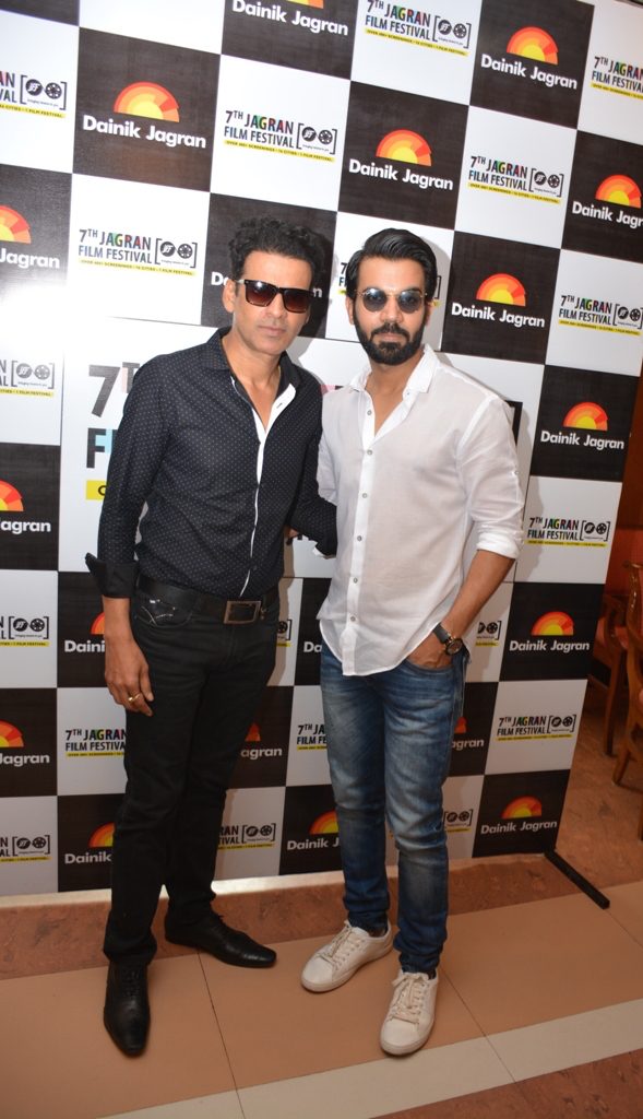 Actor Manoj Bajpayee and Rajkummar Rao spotted at the 7th Jagran Film festival