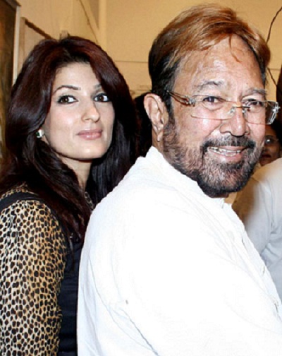 Twinkle Khanna with Rajesh Khanna