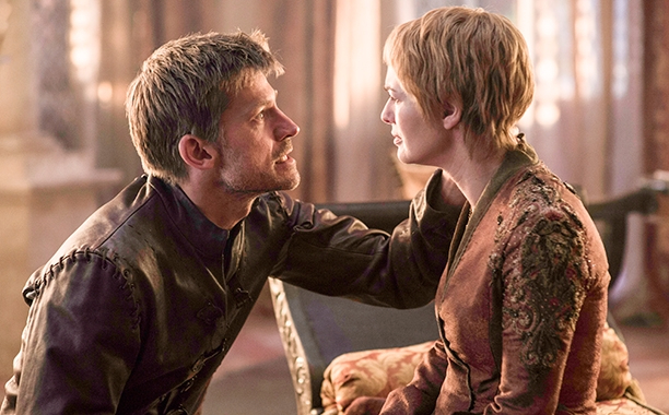 Nikolaj Coster-Waldau and Lena Headey as Jaime and Cersei Lannister