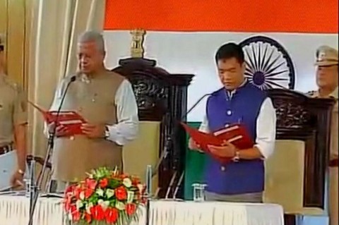 Pema Khandu takes oath as Chief Minister of Arunachal Pradesh