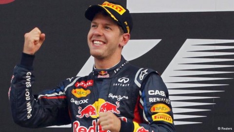 Sebastian Vettel takes pole position in Korean Grand Prix