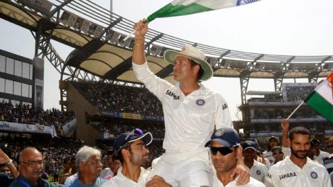 India pays tribute to Sachin with a resounding win