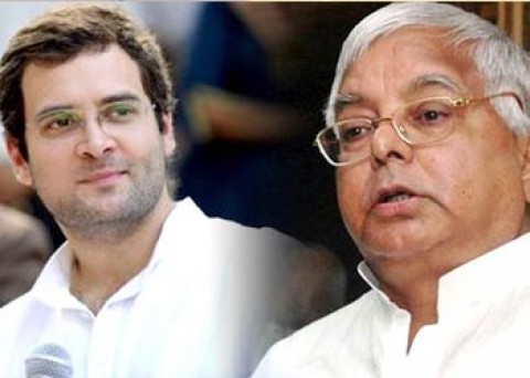 Rahul Gandhi meets Lalu Prasad Yadav