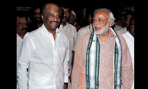 Rajinikanth meets Modi