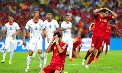 Chile sends the defending champions packing