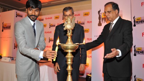Dhanush at the “61st Idea Filmfare Awards 2013” Press Conference
