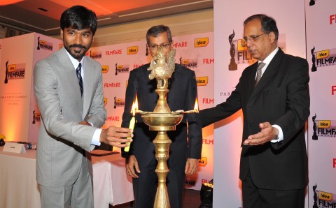 Dhanush at the “61st Idea Filmfare Awards 2013” Press Conference