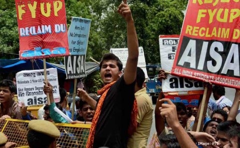 Students suffer as the row over FYUP at Delhi University escalates