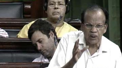 Rahul Gandhi slept during Price Rise Debate in Parliament