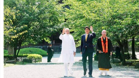 PM Modi visits ancient Toji Temple in Japan