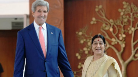 Sushma tells Kerry US snooping on India is not acceptable