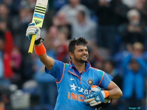 Suresh Raina leads India to win