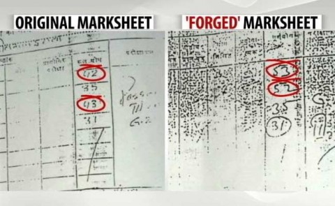 Education Minister forged his Marksheet?
