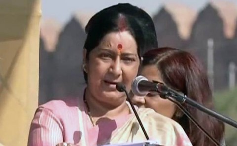 Sushma Swaraj sparks controversy over demands of naming Gita as National Book