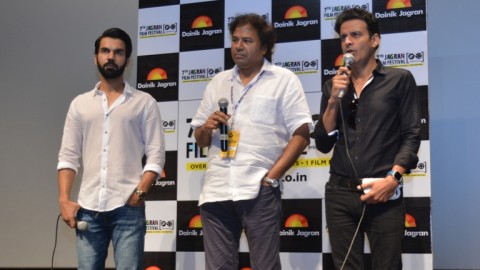 Manoj Bajpayee and Rajkummar Rao attend the 7th Jagran Film Festival in Delhi